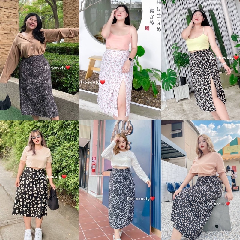 กระโปรงเอวสูงสาวอวบใส่แล้วดูผอมเพรียวสวยๆเลยจ้า-plussize