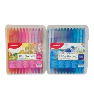 Monami ปากกาสี Plus Pen 3000 ชุด48สี รุ่นใหม่ล่าสุด สีครบ!!(8801067277013)