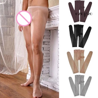 【AG】Men Sexy Tulle See Through Elastic Transparent Ultrathin Stockings with JJ Sleeve