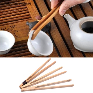 [fabuloushouse] Tea Clips Bamboo Tweezers Wood Color Textured Bamboo Kongfu Tea Utensil Tweezers
 New Stock