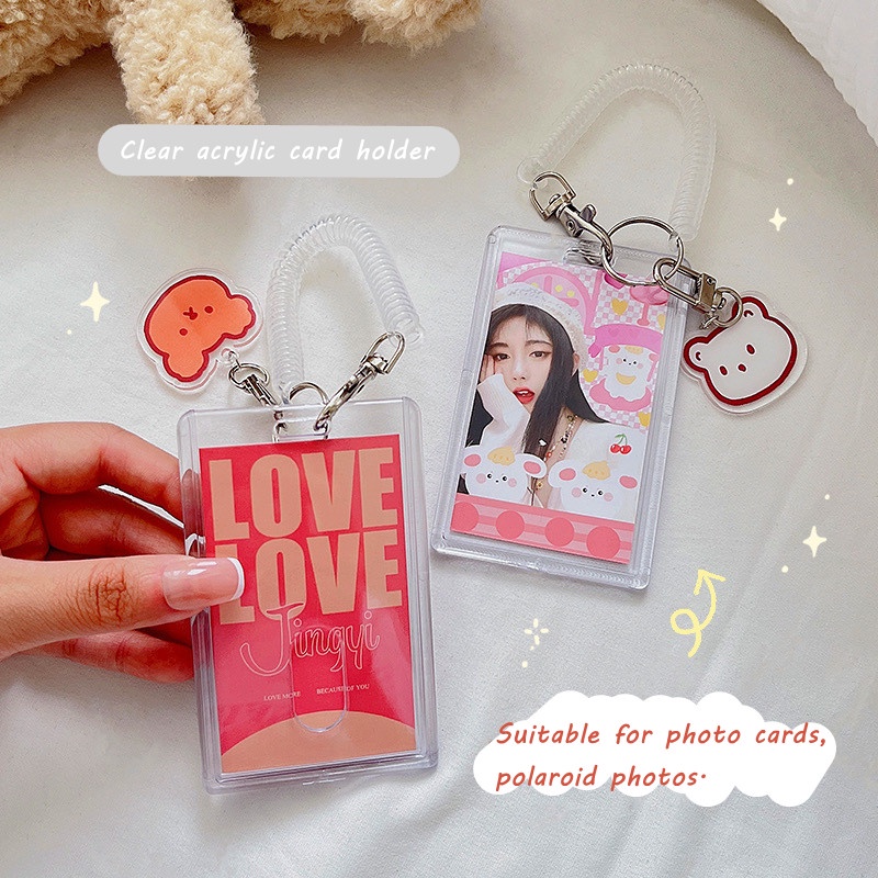 kawaii-เคสกระเป๋าอะคริลิคใส-สําหรับใส่บัตรเครดิต-บัตรเครดิต-บัตรธนาคาร