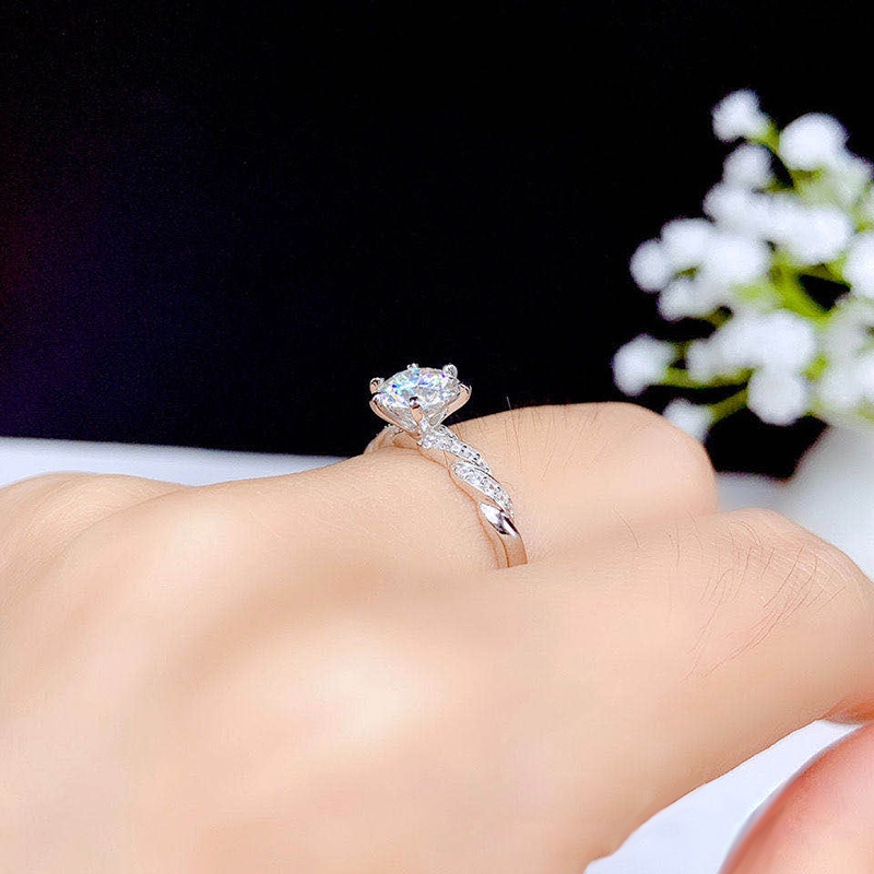 ของแท้-แหวนหมั้นแต่งงาน-เหล็กไทเทเนียม-เงิน-s925-ประดับเพชรคริสตัล-แฟชั่น-สําหรับผู้หญิง