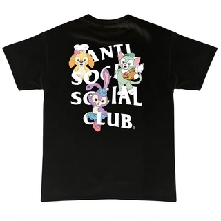 เสื้อยืดอินเทรนด์ผู้ชายอินเทรนด์ผู้หญิงเสื้อยืดแขนสั้น Anti Social Social Club ดัฟฟี่S-3XL