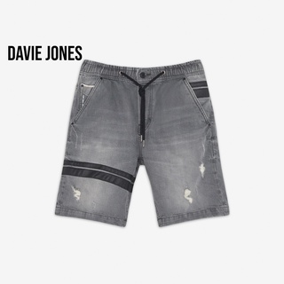 ภาพหน้าปกสินค้าDAVIE JONES กางเกงขาสั้น ผู้ชาย เอวยางยืด สีเทา คาดหนัง Elasticated Shorts in grey SH0052GY ที่เกี่ยวข้อง