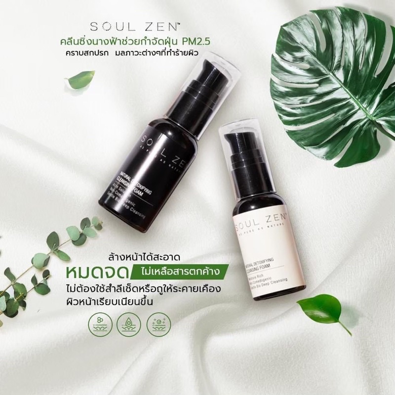 ของแท้ไม่ต้องสืบ-soul-zen-คลีนซิ่งนางฟ้าในตำนาน-คลีนซิ่งโฟมออร์แกนิค-30ml