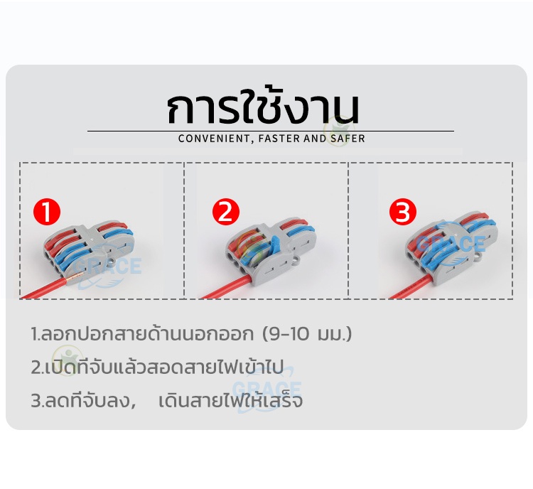 ภาพประกอบของ ตัวต่อสายไฟ หางปลาสายไฟ ตัวเชื่อมสายไฟ ขั้วต่อสายไฟ ข้อต่อสายไฟ ลูกเต๋าต่อสายไฟ หัวต่อสายไฟ ที่ต่อสายไฟ terminal block