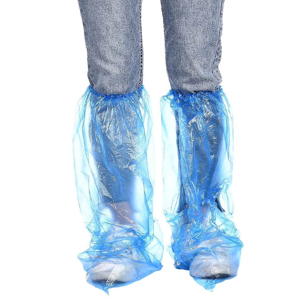 พลาสติกคลุมรองเท้า-กันฝน-กันโคลน-แบบใช้แล้วทิ้ง