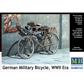 โมเดลประกอบฟิกเกอร์ทหาร Master Box 1/35MB35165 German Military Bicycle, WWII Era