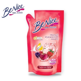 ครีมอาบน้ำ บีไนซ์ Benice Cherry Berry Purify Shower Cream สีแดง