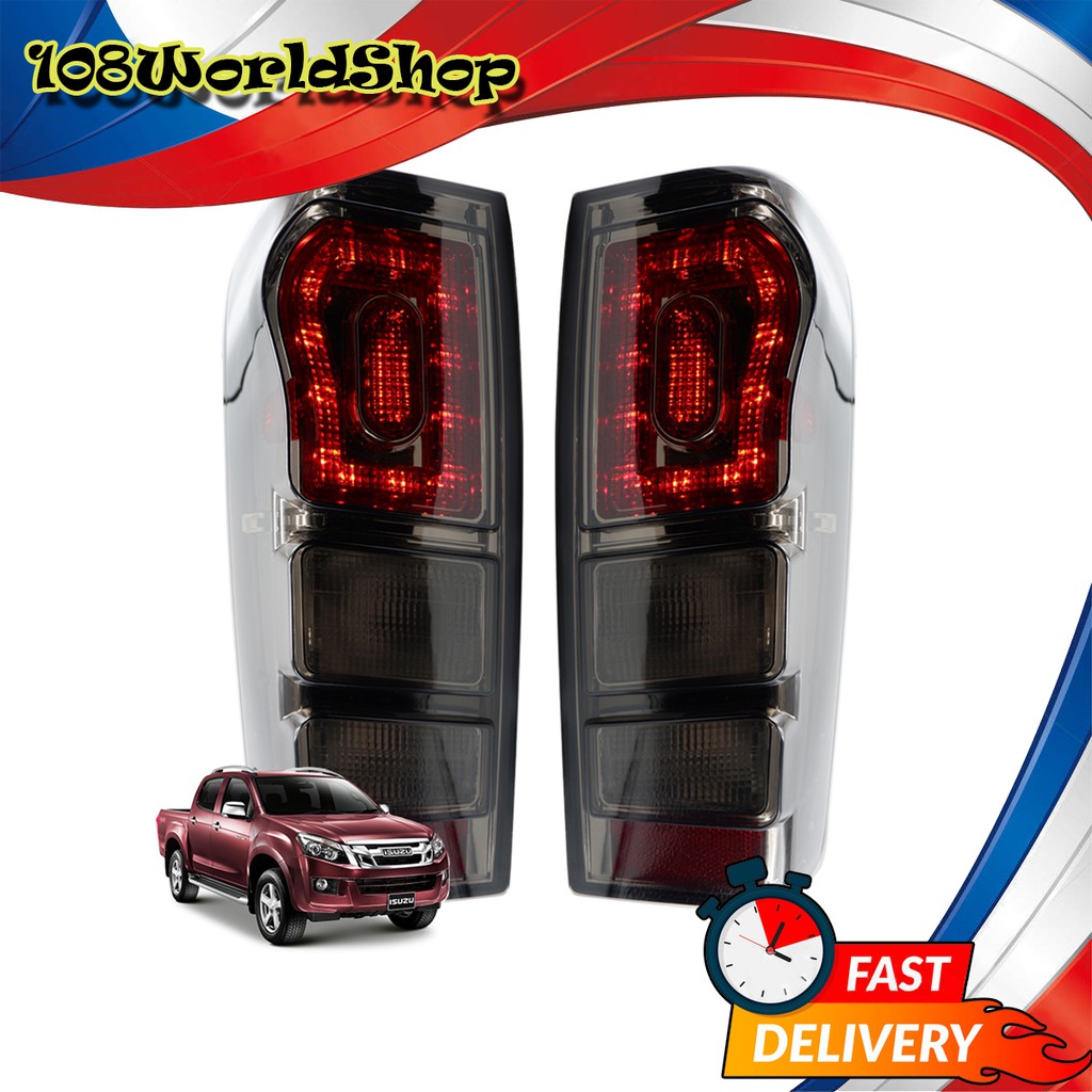 ไฟท้าย-led-สโมค-l-r-สี-smoke-d-max-isuzu-2-4-ประตู-ปี2012-2018