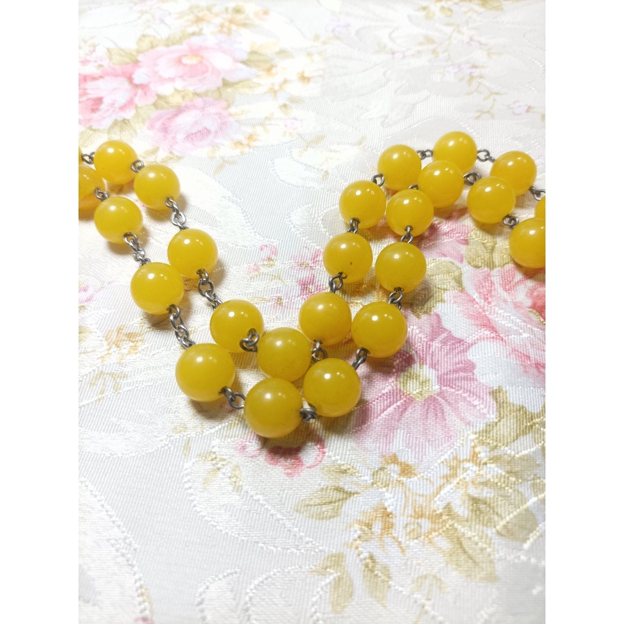 1-สายประคำ-คาทอลิก-บุษราคัม-12-มม-พร้อมกล่องใส-yellow-sapphiire-catholic-rosary-12-mm