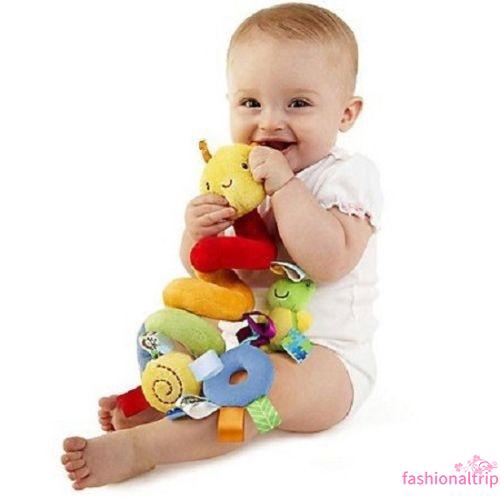 att-baby-kids-pram-stroller-bed-around-spiral-hanging-activity-soft-plush-toys