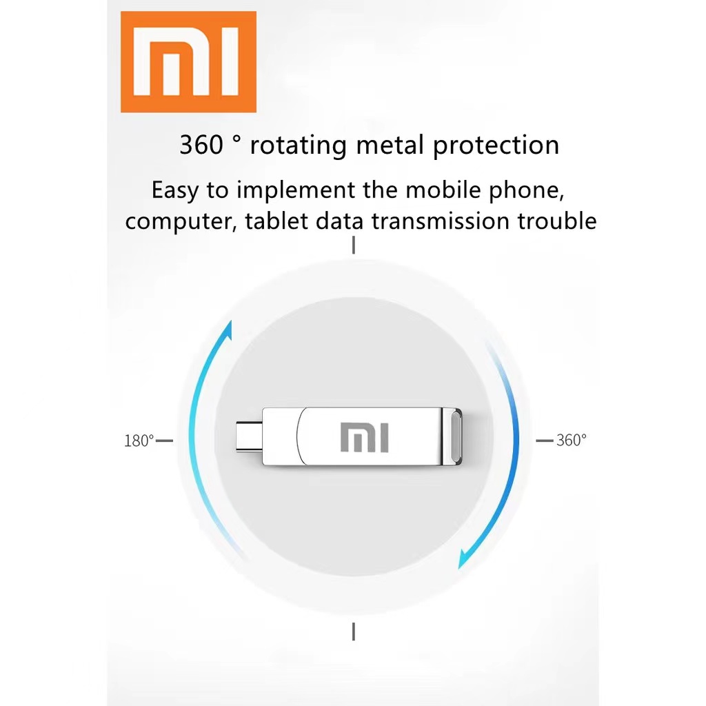 ภาพสินค้าXiaomi Otg แฟลชไดรฟ์โลหะความเร็วสูง 2TB 1TB 512G 256GB 128G 64G 32G 16G 8G Type-C แบบ Dual Otg Usb สําหรับแฟลชไดรฟ์ความเร็วสูง จากร้าน weixuan66.th บน Shopee ภาพที่ 8