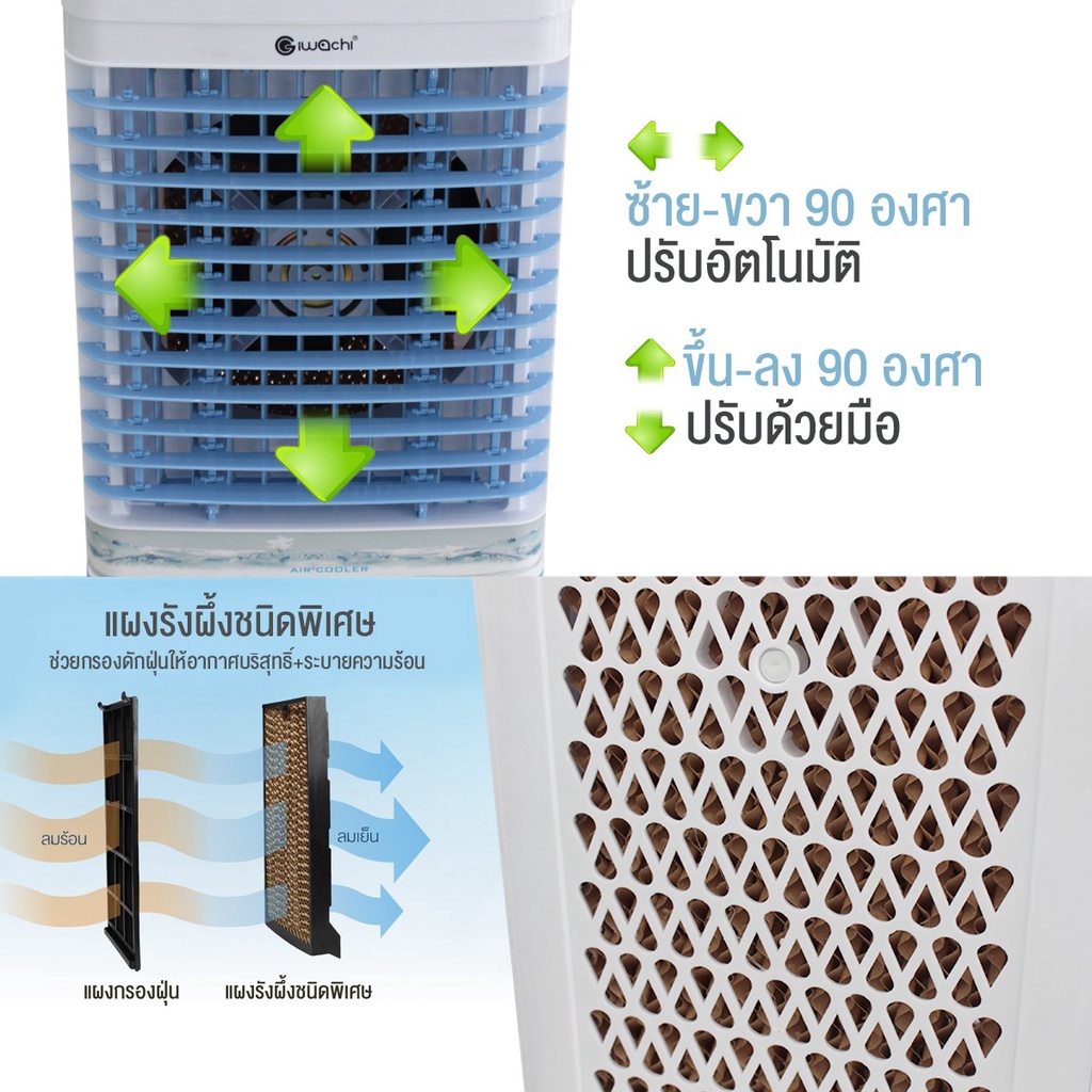 iwachi-พัดลมไอน้ำ-พัดลมไอเย็น-เครื่องปรับอากาศ-พัดลมระบายความร้อน-90w-190w-เสียงเงียบ-แอร์พกพา-พัดลมปรับอากาศ-พัดลม-แอร์