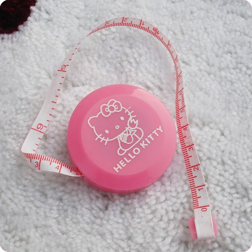 ไม้บรรทัด-เทปวัด-ยืดหดได้-ขนาดเล็ก-150-ซม-แบบพกพา-ลายการ์ตูน-hello-kitty