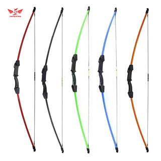 สินค้า ธนูสำหรับเด็ก 45 Inches Straight Bow 15 LBS Children Bow for Children Games Archery Training Hunting Shooting