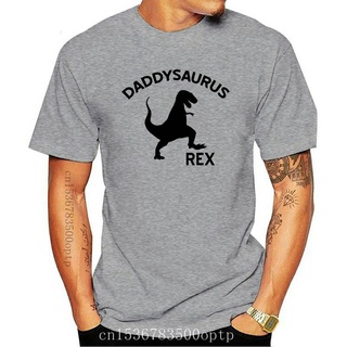 [S-5XL] เสื้อยืด พิมพ์ลาย Daddysaurus Rex สําหรับผู้ชาย
