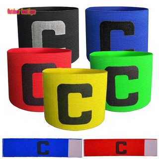 ราคาTH☀ Soccer Basketball Flexible Adjustable Player Bands Fluorescent Captain Armband