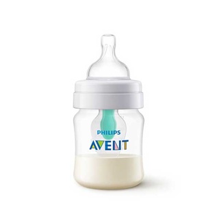 Philips Avent ขวดนมพร้อมจุกนมซิลิโคน รุ่นแอนตี้โคลิคพร้อมแอร์ฟรีเวนท์ ขนาด 4 ออนซ์ จำนวน 1 ขวด SCF810/14