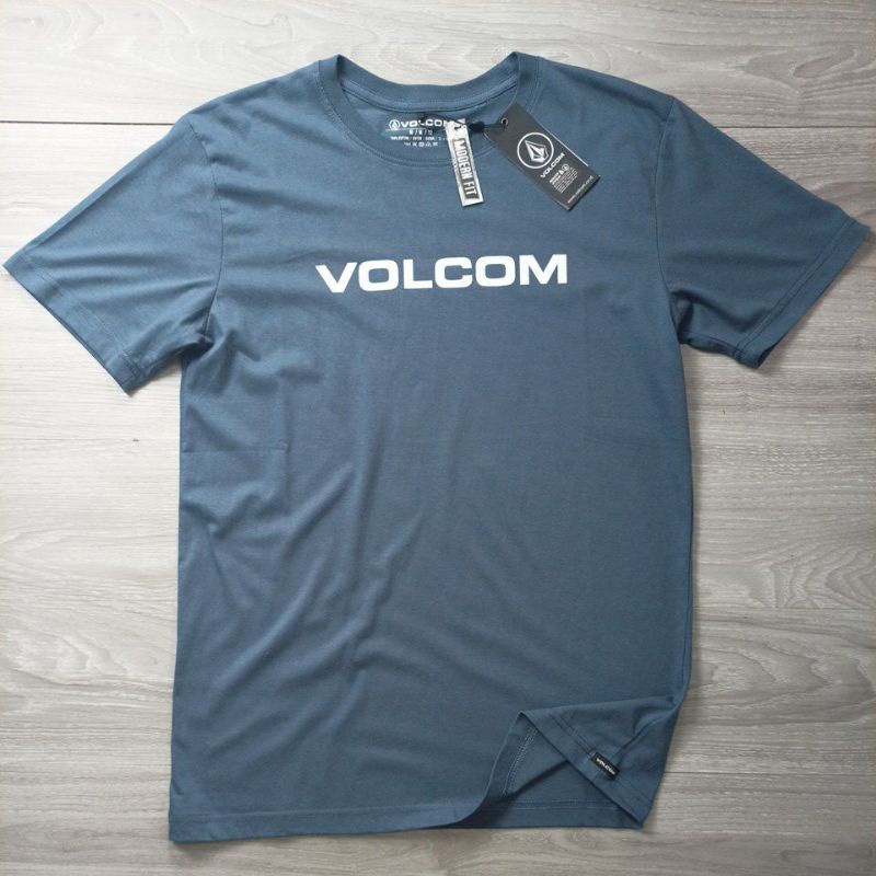 100-cotton-เสื้อยืดเล่นเซิร์ฟ-volcom-volcom-พรีเมี่ยม-แบบสั้น