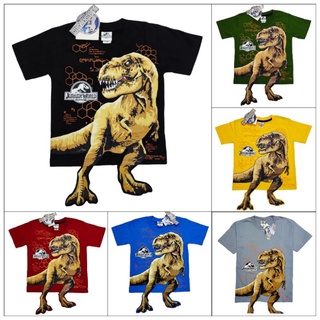 เสื้อยืดเด็ก จูราสสิค เวิร์ล Jurassic world เสื้อยืดเด็กไดโนเสาร์ (ลิขสิทธิ์แท้)