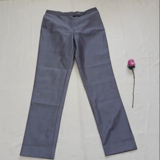 กางเกงขากระบอกสีพื้นเงา รหัส K0109