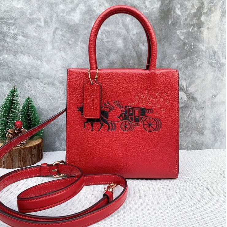 Lunar new year mini cally online crossbody with ox and carriage