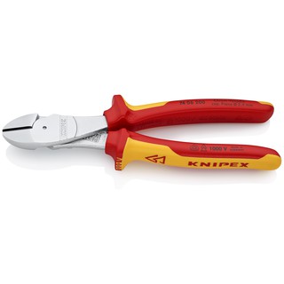 KNIPEX High Leverage Diagonal Cutter VDE 200 mm คีมปากเฉียงแบบแรงงัดสูง VDE 200 มม. รุ่น 7406200