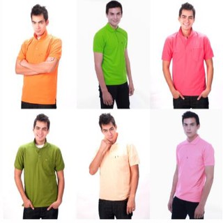 เสื้อโปโล ชาย Geeko ตรากวาง สีพื้น ชุดรวมเชตสี 3