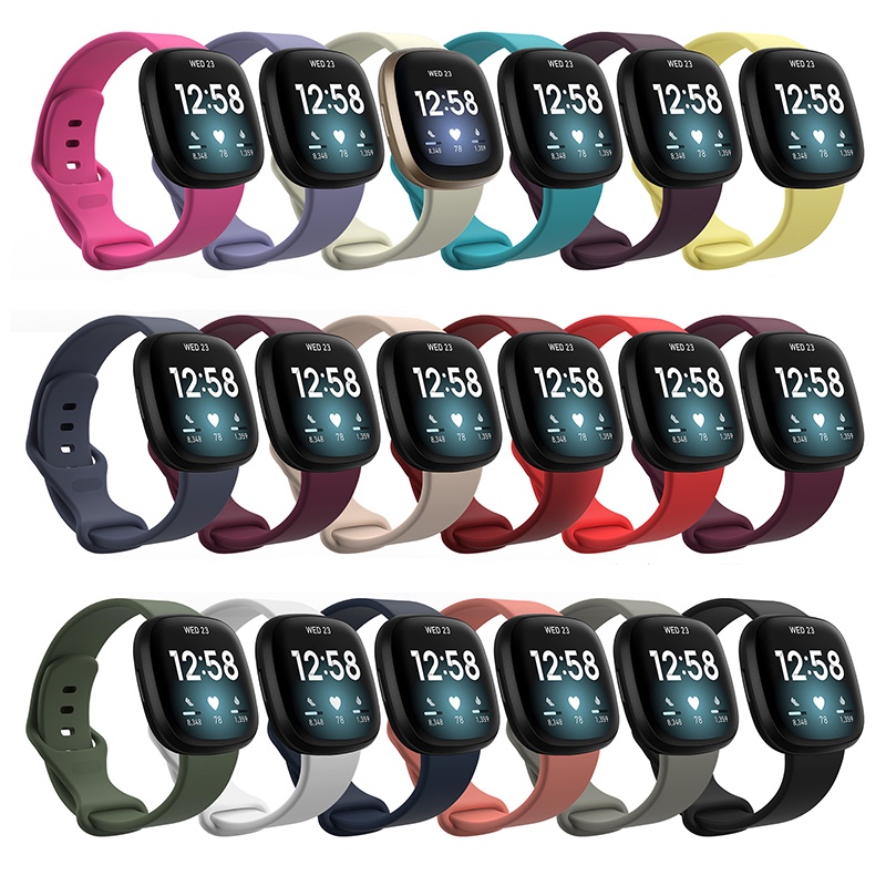 ภาพหน้าปกสินค้าสายนาฬิกาข้อมือ ซิลิโคนนิ่ม แบบเปลี่ยน สําหรับ Fitbit Versa 3 Fitbit Sense จากร้าน aaigea.th บน Shopee