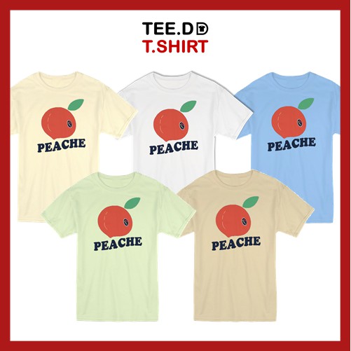 tee-dd-tshirt-เสื้อยืด-peache-มีให้เลือกหลายสี-ผ้านุ่ม-สกรีนสวย-ไม่ย้วย-ไม่ต้องรีด