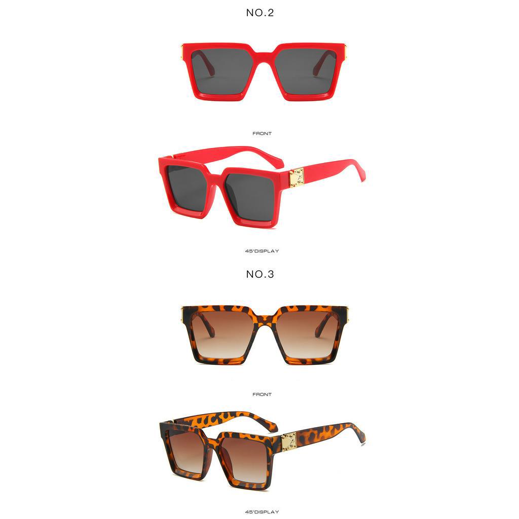 ภาพสินค้าแว่นตากันแดด ทรงสี่เหลี่ยม สไตล์ย้อนยุค สำหรับทุกเพศ จากร้าน hengha.th บน Shopee ภาพที่ 4
