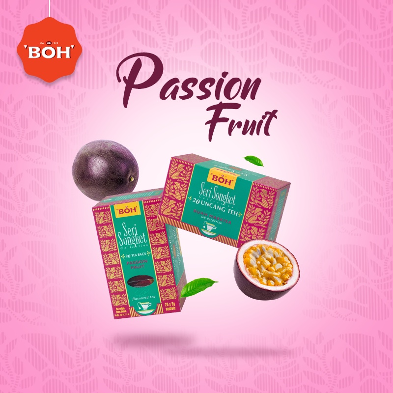 ชาBOH ชารสเสาวรส Seri Songket Passion Fruit Tea (1 x 20 ซอง x 2 กรัม ...