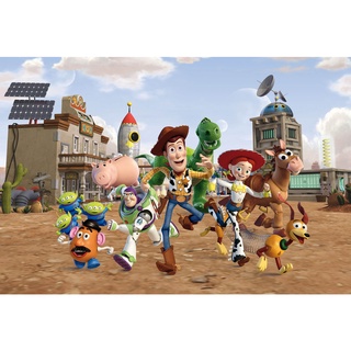 โปสเตอร์หนัง Toy Story ทอย สตอรี่ Movie Poster ภาพติดผนัง ตกแต่งห้อง ตกแต่งบ้าน รูปติดห้อง Woody Buzz Lightyear