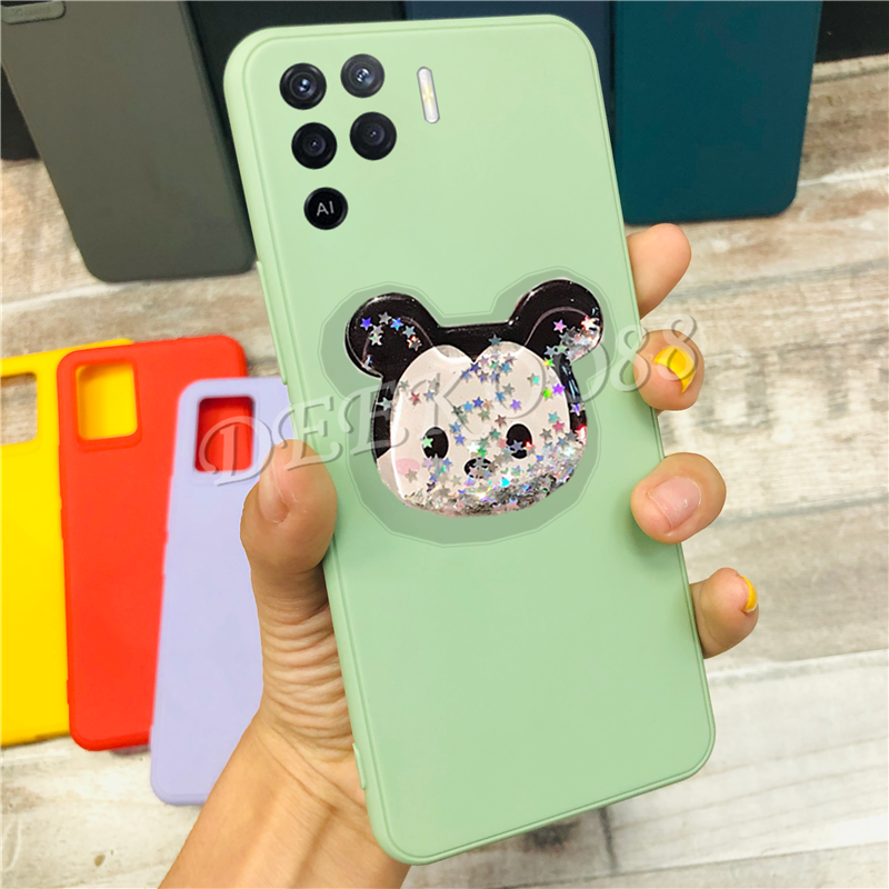 new-2021-เคส-oppo-a94-casing-phone-case-with-lovely-cute-cartoon-water-bracket-softcase-tpu-silicone-back-cover-with-stand-holder-เคสโทรศัพท์-oppoa94