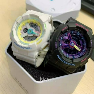 สินค้า (ลดกระหน่ํา) Jam tangan Original ga Baby-G BA110 นาฬิกาข้อมือสปอร์ต สีดํา สีชมพู สําหรับผู้หญิง