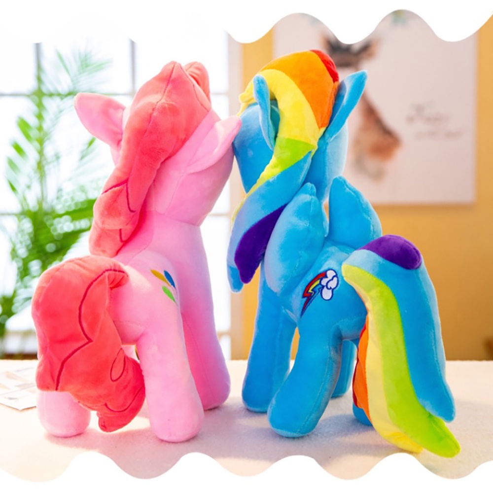 หมอนตุ๊กตายูนิคอร์น-my-little-pony-สีรุ้ง-ขนาด-20-ซม-สําหรับเด็ก