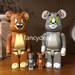 Tom And Jerry Bearbrick400% ฟิกเกอร์พีวีซีลายการ์ตูนของเล่นสะสมสําหรับเด็ก 28ซม.