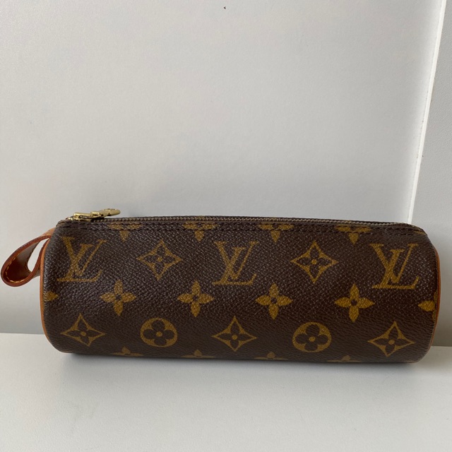 Auth Louis Vuitton Vintage Monogram Trousse Ronde Pen Case Pouch 1E120110n  - Tokyo Vintage Store