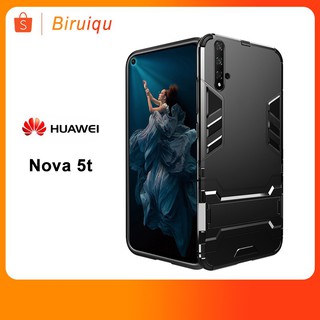 【with Bracket】Huawei Nova 5t Nova5t  เคสโทรศัพท์กันกระแทกสำหรับ