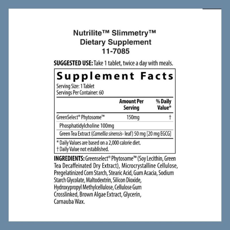 ภาพหน้าปกสินค้า*ราคาพิเศษ* แอมเวย์ Amway USAแท้ Nutrilite Slimmetry Dietary Supplement จำนวน60 Green-T plus จากร้าน healthxl บน Shopee