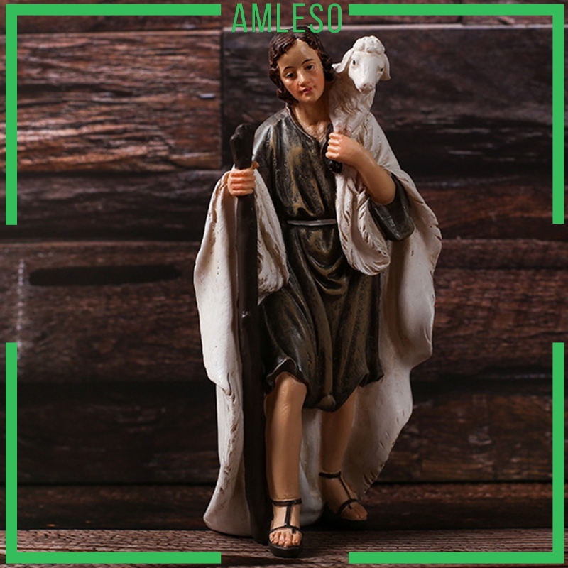 amleso-ชุดฟิกเกอร์-nativity-set-ขนาดเล็กสําหรับตกแต่งวันคริสต์มาส-12-ชิ้น