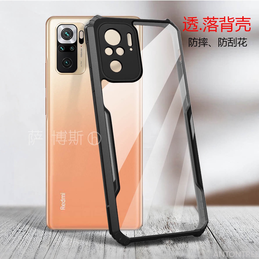redmi-note-10-pro-note-10s-5g-9t-9a-9c-9-note-9s-9-pro-8-pro-transparent-acrylic-phone-case-reinforced-corner-protection-cover-clear-case