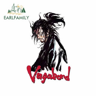 Earlfamily สติกเกอร์ไวนิล กันน้ํา ลายการ์ตูนอนิเมะ Vagabond สําหรับติดตกแต่งตู้เย็น สเก็ตบอร์ด 13 ซม. x 8.2 ซม.