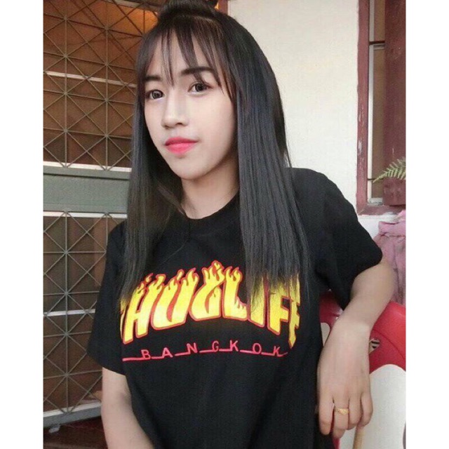 เสื้อthrasher-แนวๆ-ผ้าดี-มีสองสีค่ะ