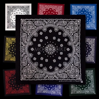 ภาพหน้าปกสินค้าผ้าเช็ดหน้าลายลูกน้ำ ผ้าโพกหัวฮิปฮอป Bandana Paisley (50 x 50 cm.) พร้อมส่งจากไทย ซึ่งคุณอาจชอบสินค้านี้