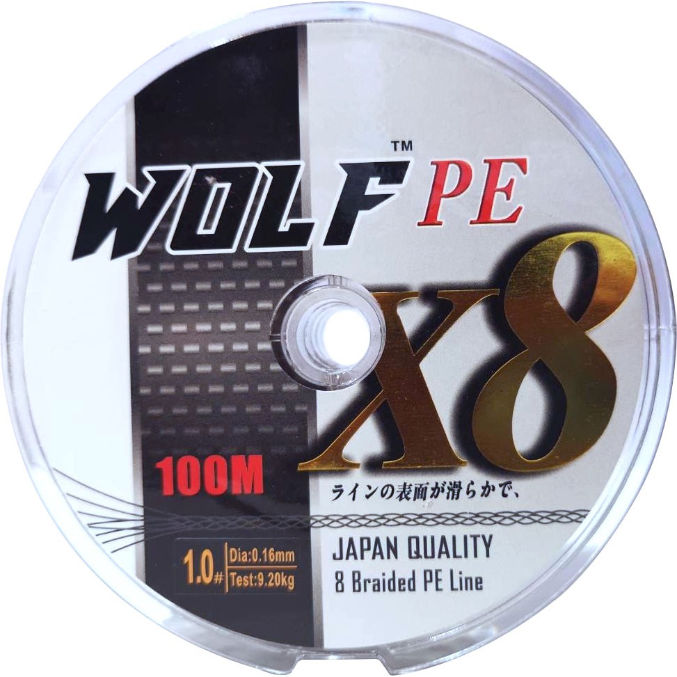 ภาพหน้าปกสินค้าสายPE พีอี X8 สายพีอี ถัก8 เบอร์ 1 - 8 ขึ้นขุยยาก wolf จากร้าน tvalentine บน Shopee