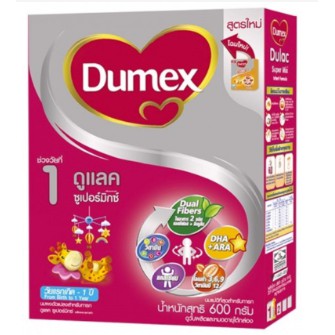 ภาพหน้าปกสินค้านมผง ดูแลค ซูเปอร์มิกซ์ 600 กรัม DUMEX DULAC SUPERMIX 600 G 07208