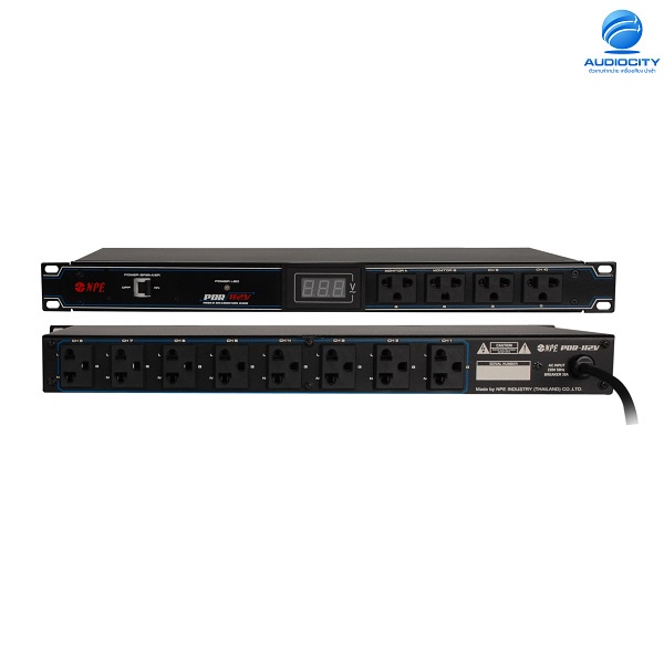 npe-pdr-112v-กล่องปลั๊กไฟติดแร็ค-ขนาด-1u-power-distribution-rack