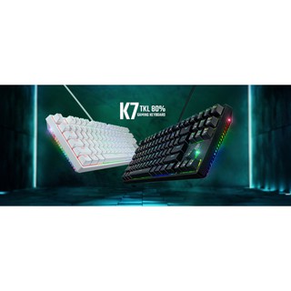 💥ใหม่ล่าสุด💥คีย์บอร์ด TKL แมคคานิคอลแท้ EGA K7 Full RGB ปรับไฟได้อิสระ ประกัน2ปี ของแท้% มีของพร้อมส่ง